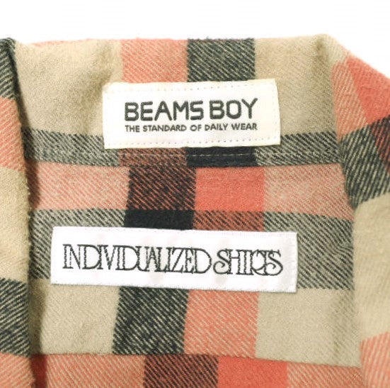 INDIVIDUALIZED SHIRTS x BEAMS BOY フランネル ワンピース 限定