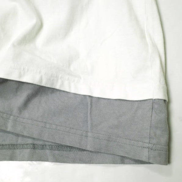 Danke Schon レイヤード ロング スリーブ Tシャツ コットン トップ