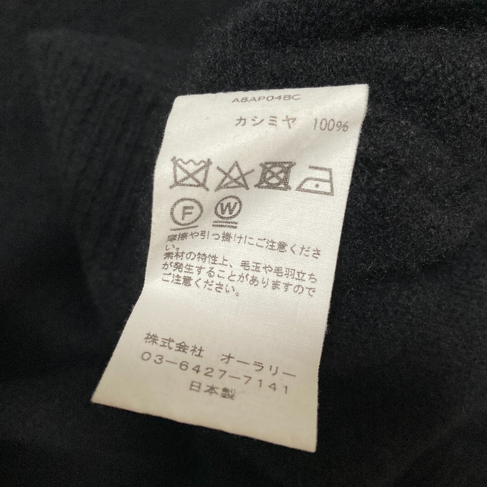 オーラリー カシミヤクルーネックニットセーター