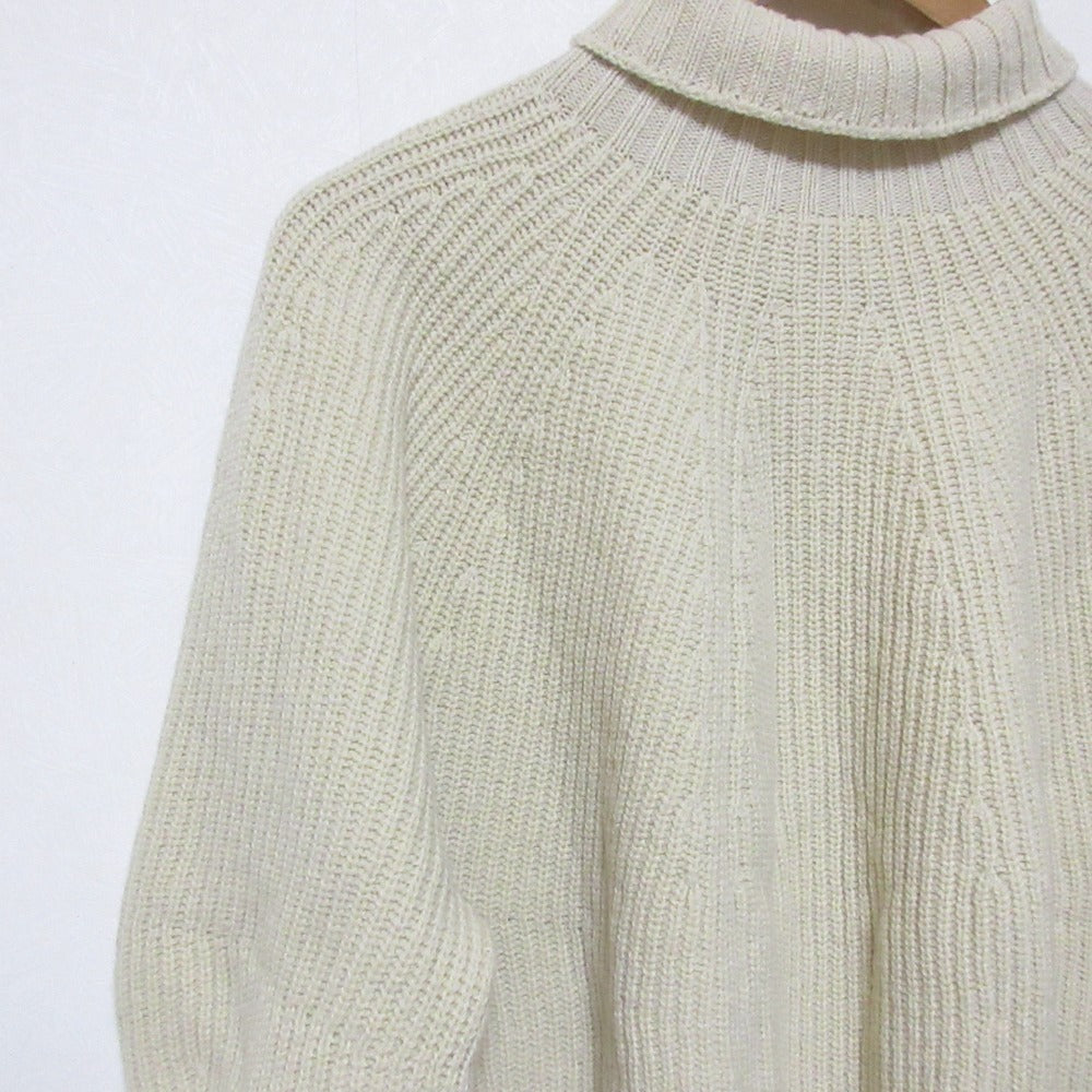アンフィル SUPERFINE LAMBS CHENILLE リブハイネックニット