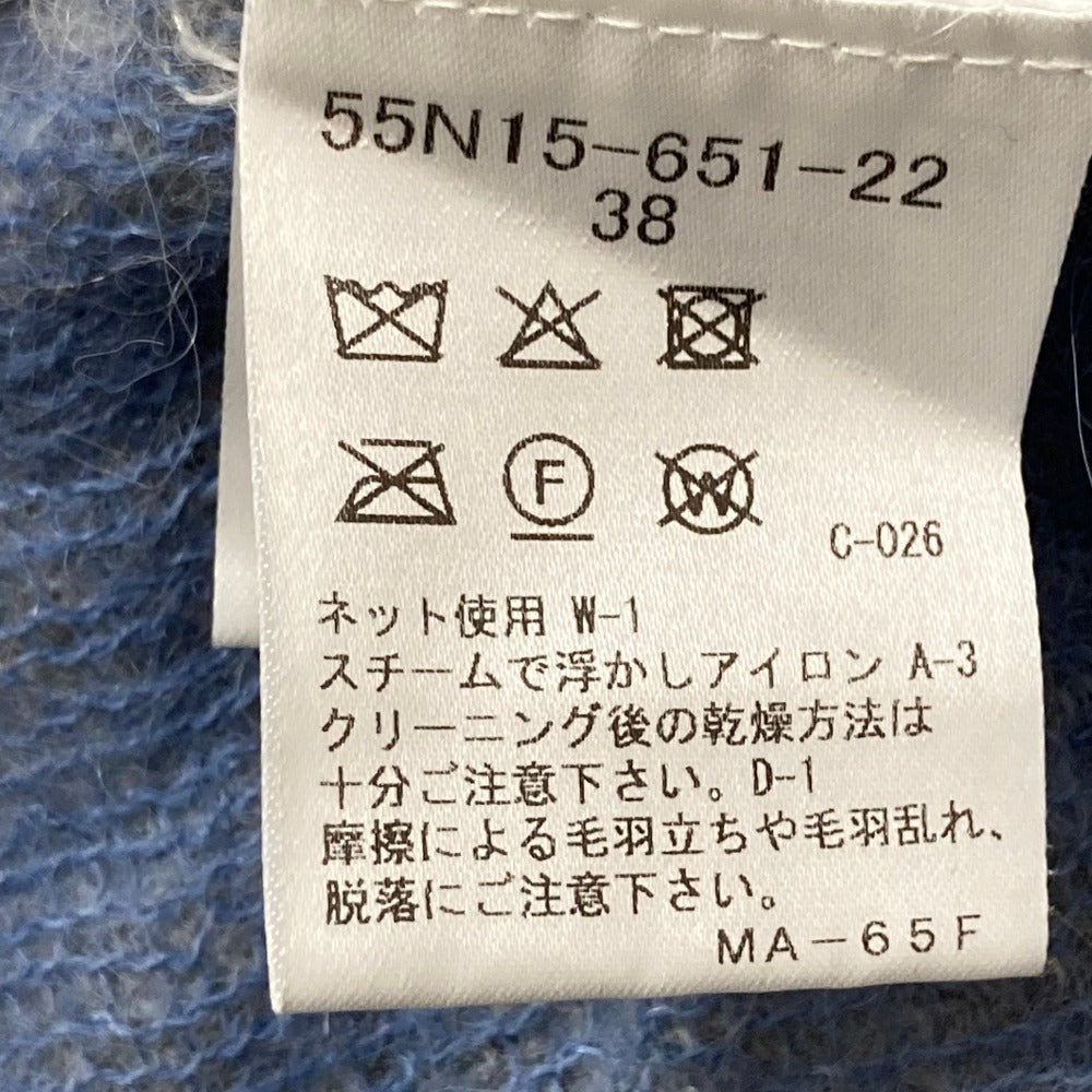 ブルーレーベルクレストブリッジ ヘアリーアーガイルニットセーター