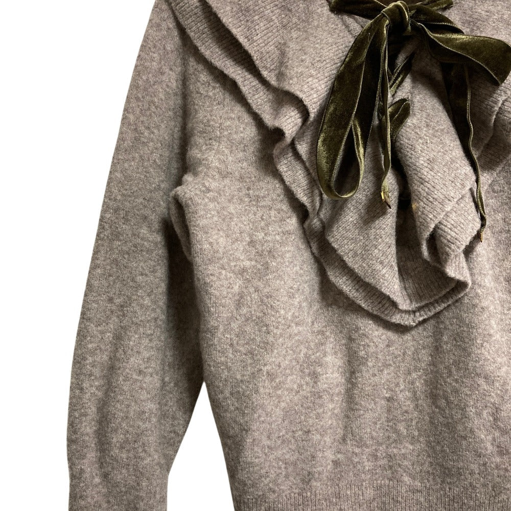 ハーリップトゥ Lace Up Wool-blend プルオーバー