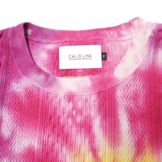 CAL O LINE × Ray BEAMS タイダイ クルーネック Tシャツ