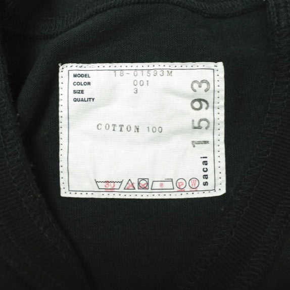 sacai ユニフォーム Tシャツ コットン Tシャツ