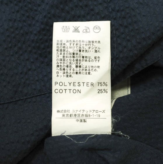 スティーブン アラン S/SUCKER RV/SM SHT CT ポリエステル コットン シャツ コート
