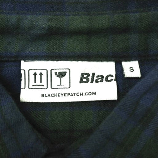 BlackEyePatch B エンブレム フランネル コットン シャツ