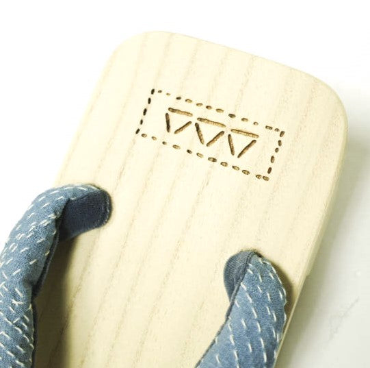 visvim GETA 刺し子 桐 リネン サンダル