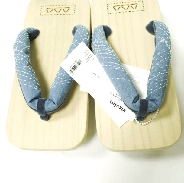 visvim GETA 刺し子 桐 リネン サンダル