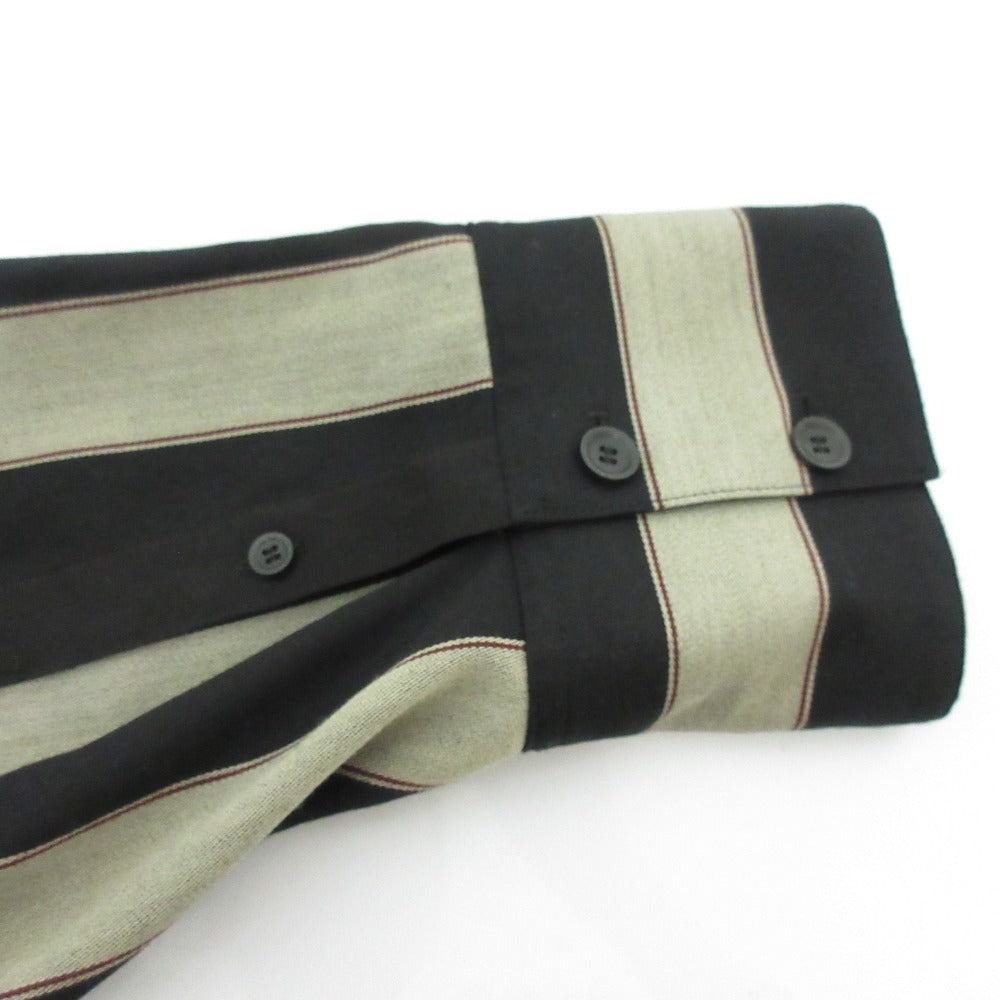 アドーア ウールストライプシャツワンピース