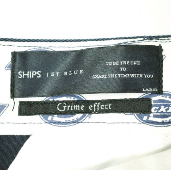 Dickies × SHIPS JET BLUE × Grime エフェクト 1タック T/C ワーク ショーツ 限定
