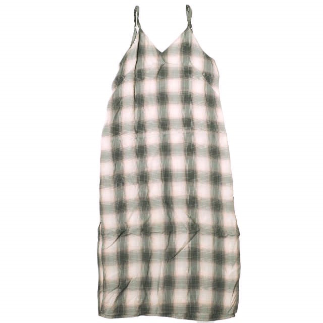 エイチビューティーアンドユース OMBRE CHECK CAMISOLE レーヨン ワンピース