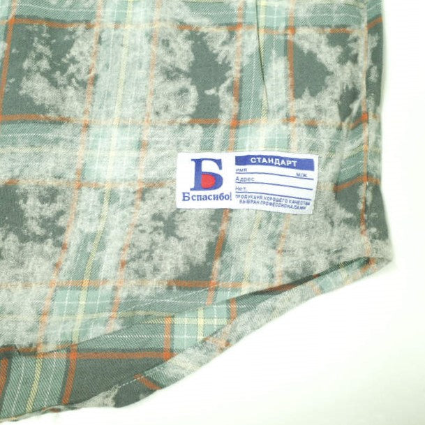 Danke Schon ブリーチ チェック ロングシャツ