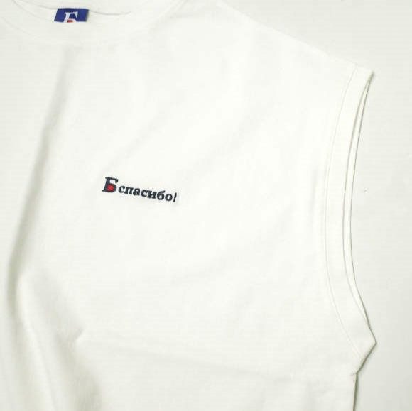 ダンケシェーン 16OE NOSLEEVES LOGO TEE コットン ノースリーブTシャツ 限定
