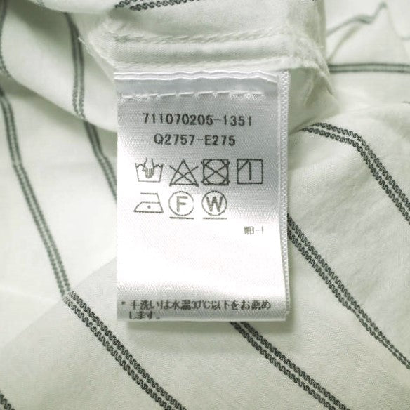 EQUIPMENT レース アップ ストライプ コットン シャツ