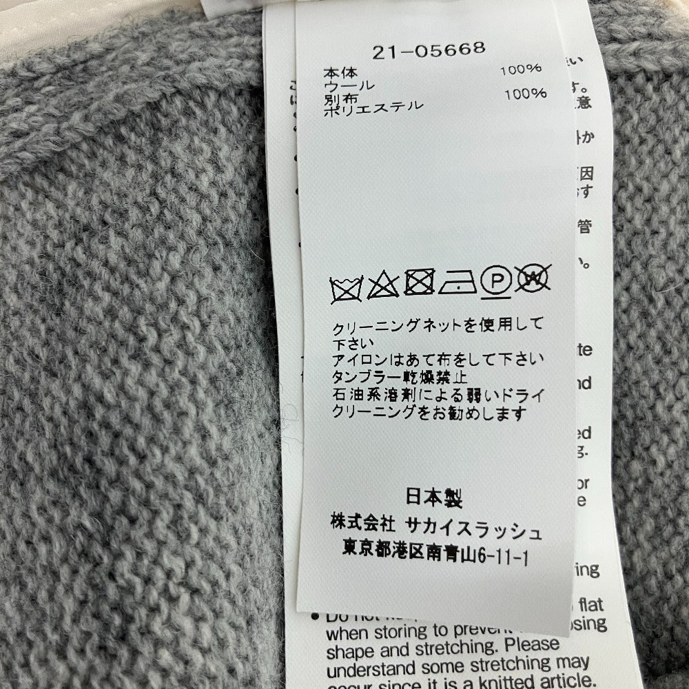 サカイ ニットシャツドッキングロングワンピース
