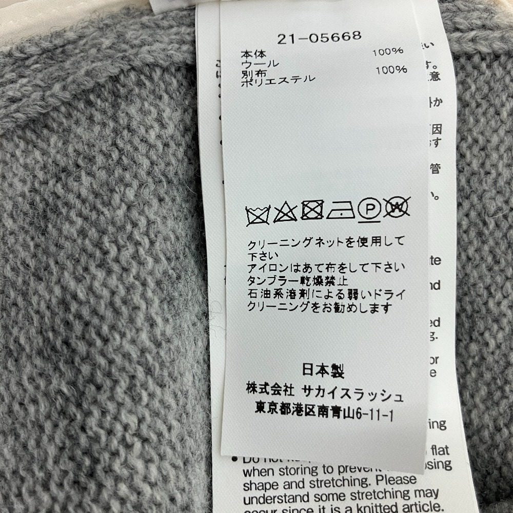 サカイ ニットシャツドッキングロングワンピース