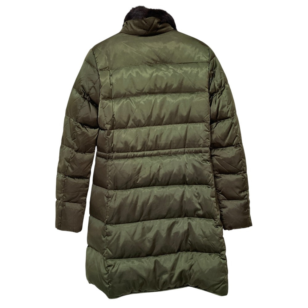 セオリー SATIN TECH ラビットファー ダウンコート