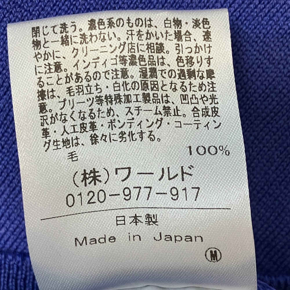 インディヴィ メリノウールクルーネックニット