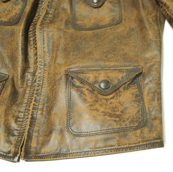 RRL フィッテッド レザー ジャケット