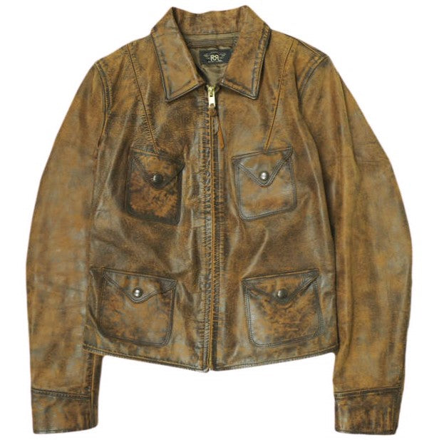 RRL フィッテッド レザー ジャケット