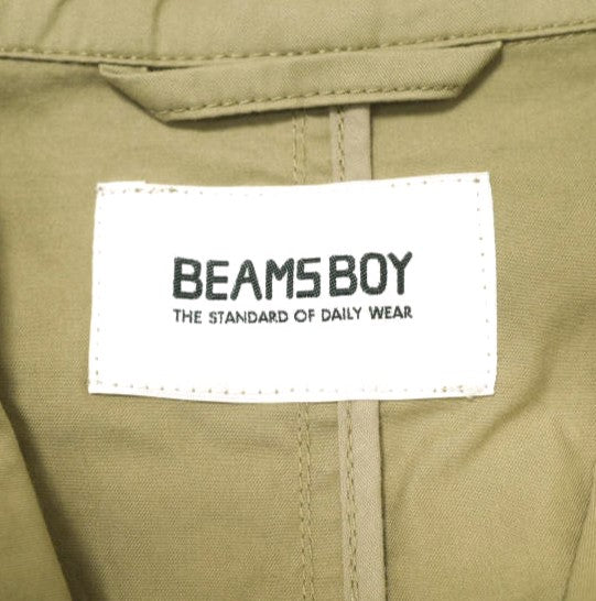 BEAMS BOY ダンプ 3 ボタン コットン ジャケット