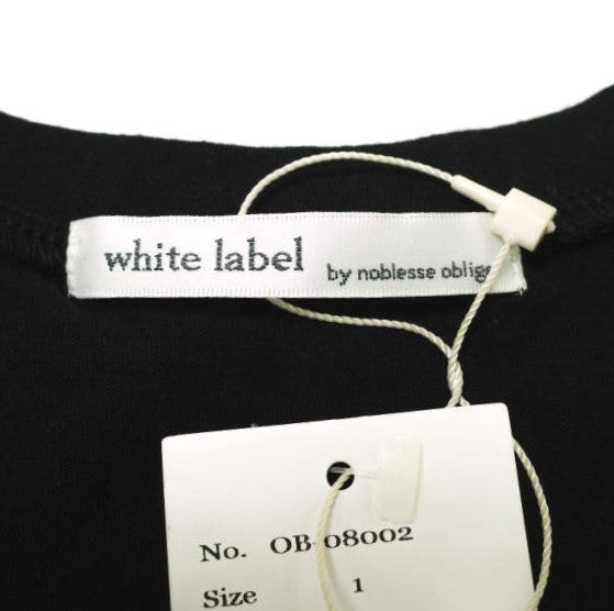 white label by noblesse oblige Uネック コットンTシャツ