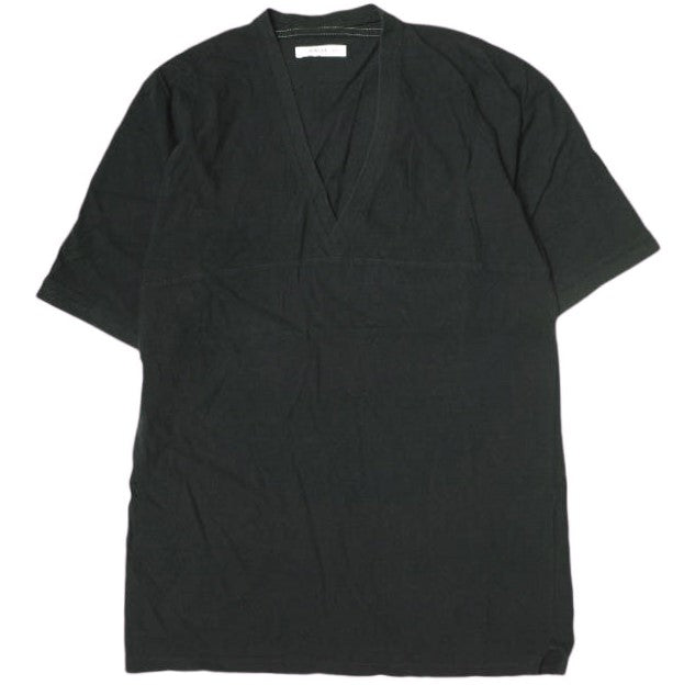 FUMIKA_UCHIDA コットン ディープ V オーバー ショルダー Tシャツ