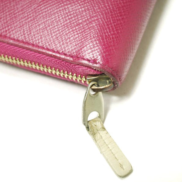 Smythson PANAMA ラージ ジップ アラウンド パース レザー ロング ウォレット