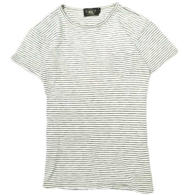RRL S/S ボーダー ポケット Tシャツ コットン Tシャツ