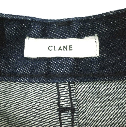 CLANE カラー ダイ ブーツ カット デニム パンツ