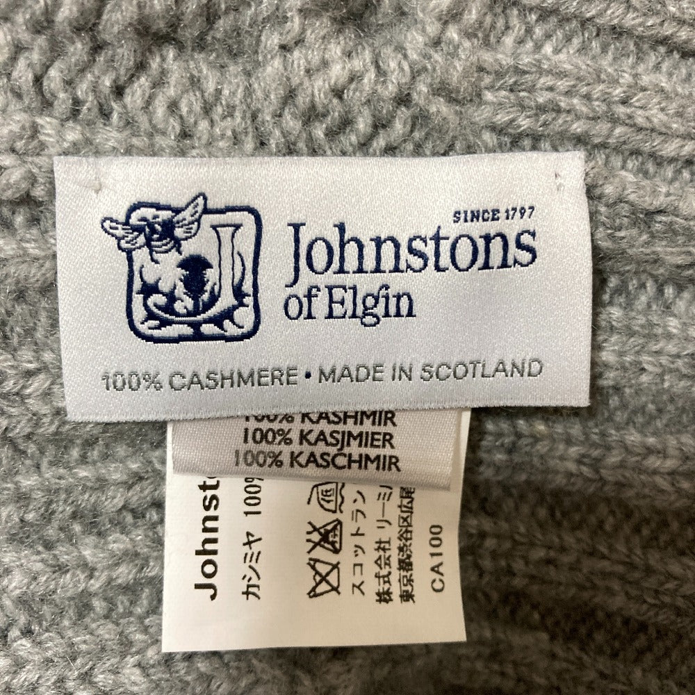 ジョンストンズオブエルガン カシミヤケーブルニットセーター