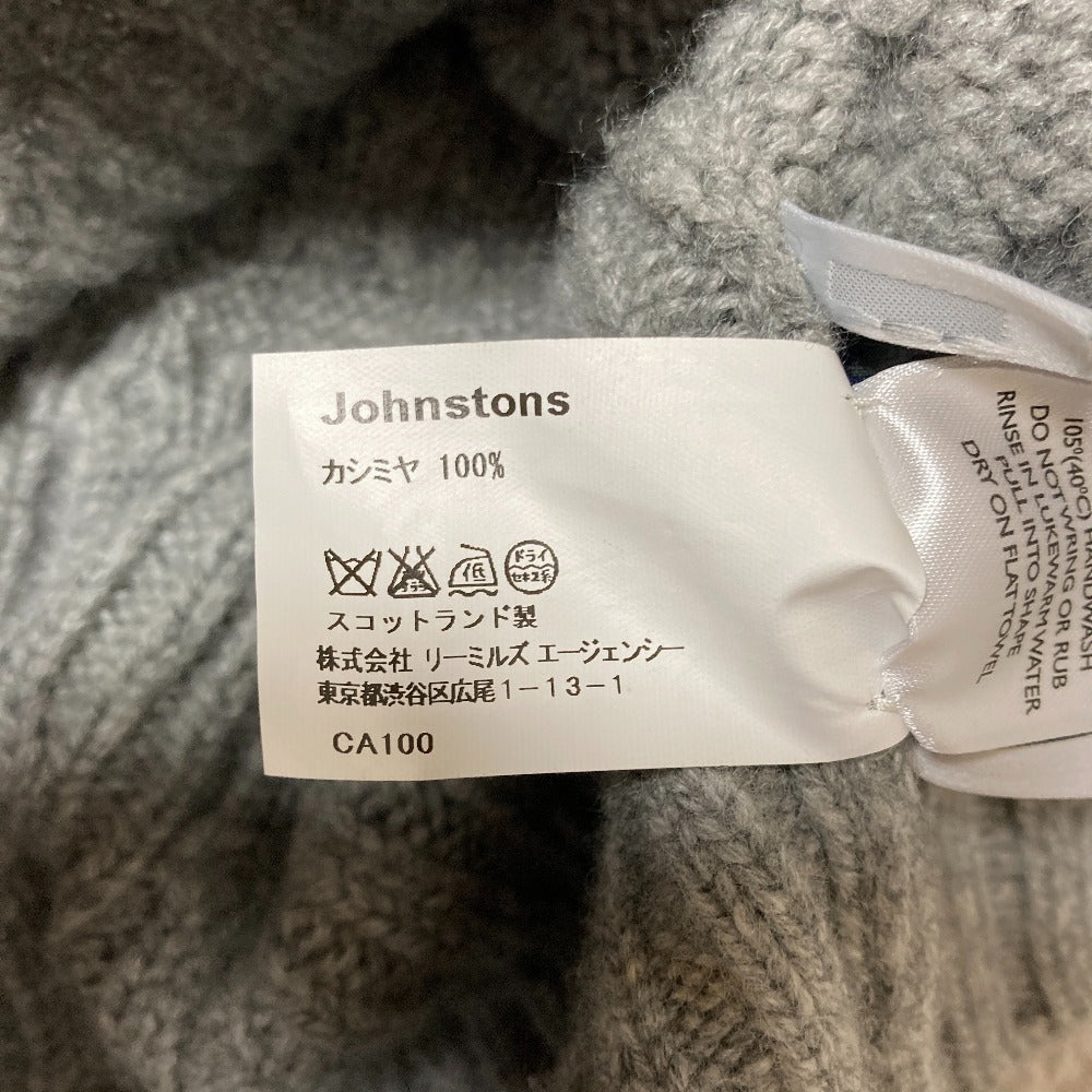 ジョンストンズオブエルガン カシミヤケーブルニットセーター