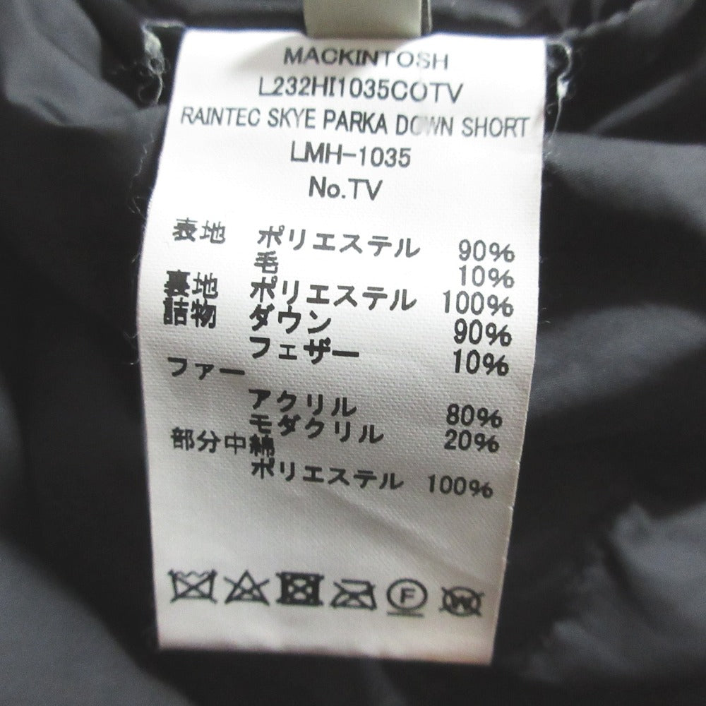 マッキントッシュ RAINTEC SKY PARKA ダウンショートコート