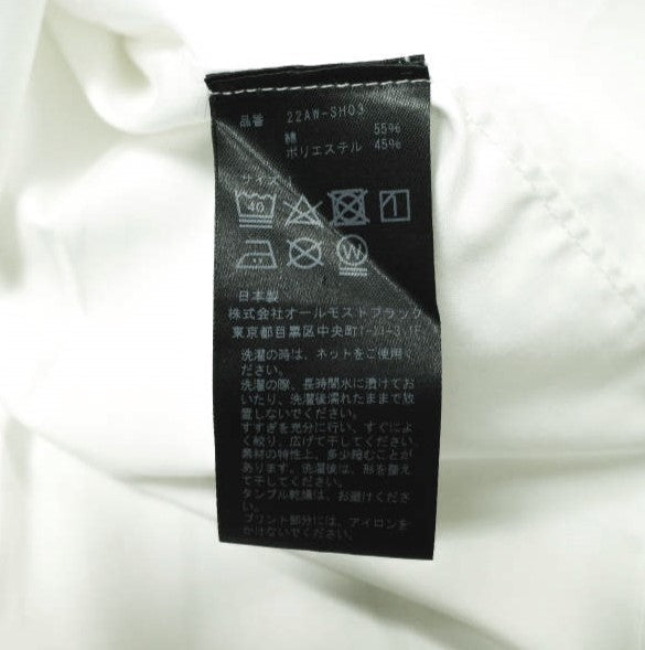 ALMOSTBLACK ボディ ドラマ コットン ポリエステル シャツ