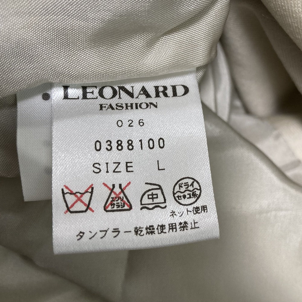 レオナールファッション ペイズリーレオパードパデッドコート