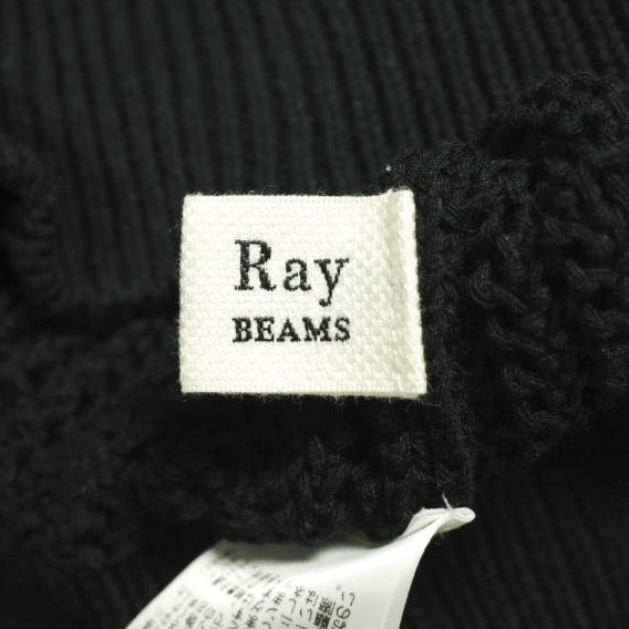 Ray BEAMS 24SS フロントフック クルーネック カーディガン