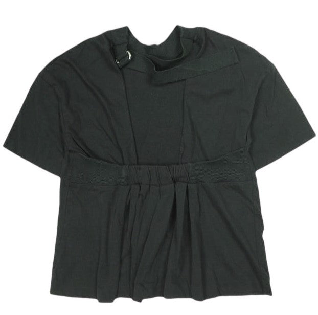 ASTRAET バック オープン ハイ ネック コットン Tシャツ