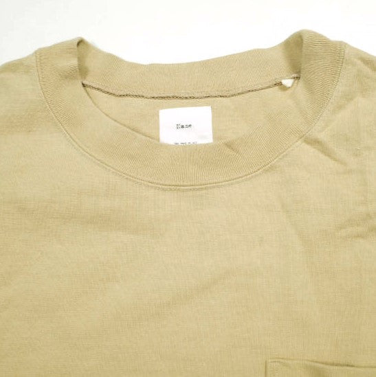Name. OVERSIZED L/S POCKET TEE コットン 長袖Tシャツ
