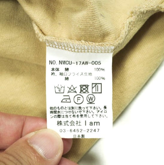 Name. OVERSIZED L/S POCKET TEE コットン 長袖Tシャツ