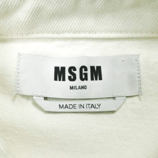 MSGM 3641MDE235T コットン デニム シャツ