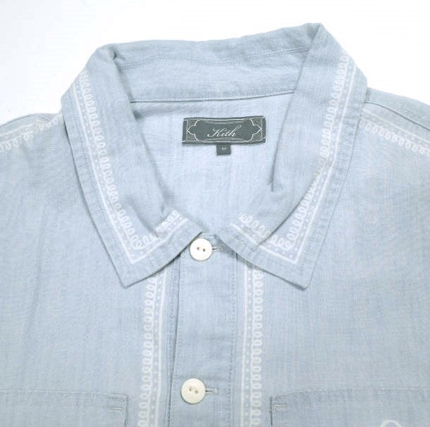 キスニューヨークシティ CHAMBLAY PATERSON SHIRT コットン混 シャツ