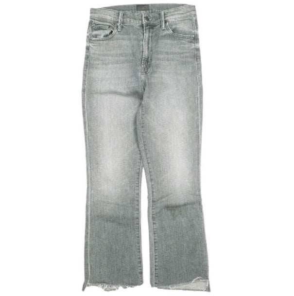 マザー THE INSIDER CROP STEP FRAY コットン デニムパンツ