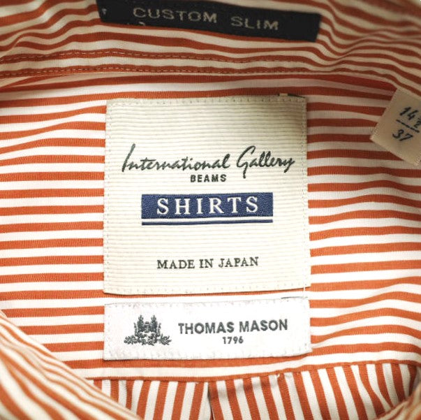 インターナショナルギャラリービームス × トーマスメイソン コットン ドレスシャツ