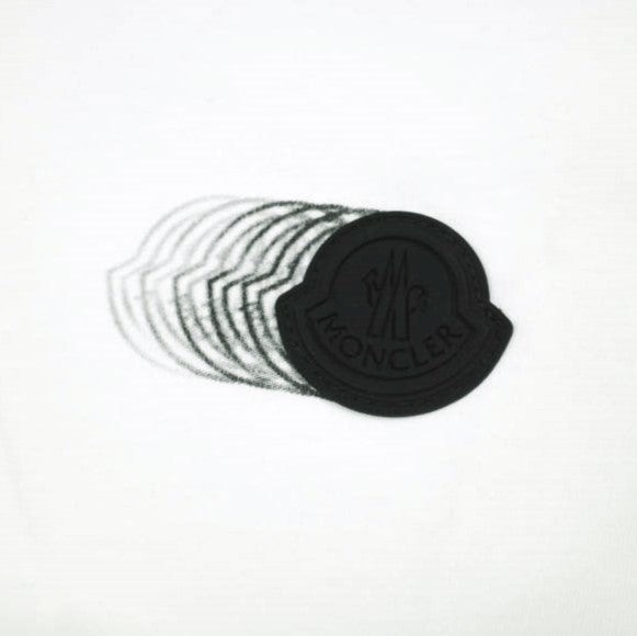 モンクレール グラデーション ロゴ コットン Tシャツ