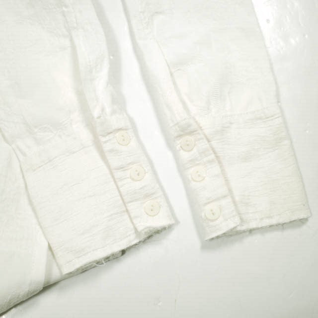 オルヴィトーマス Pleated Bib Shirt コットンレーヨン シャツ