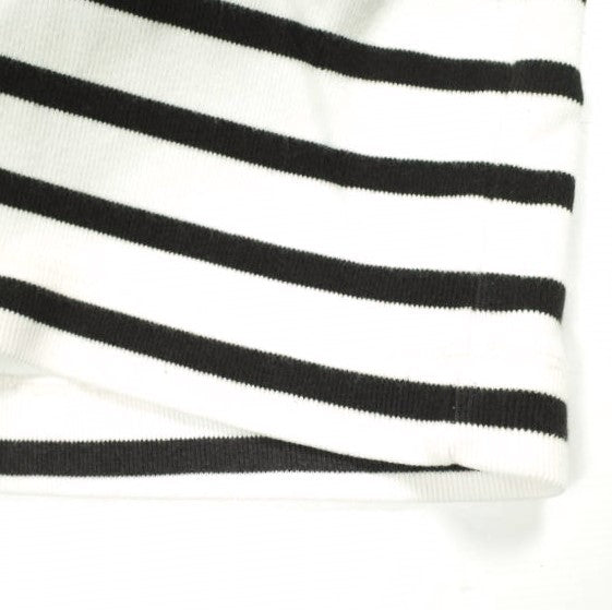 アワーレガシー MARRON WHITE STRIPE コットン 長袖Tシャツ
