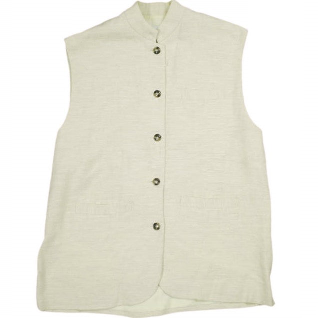 クラネ LINEN STAND BOX VEST リネンベスト