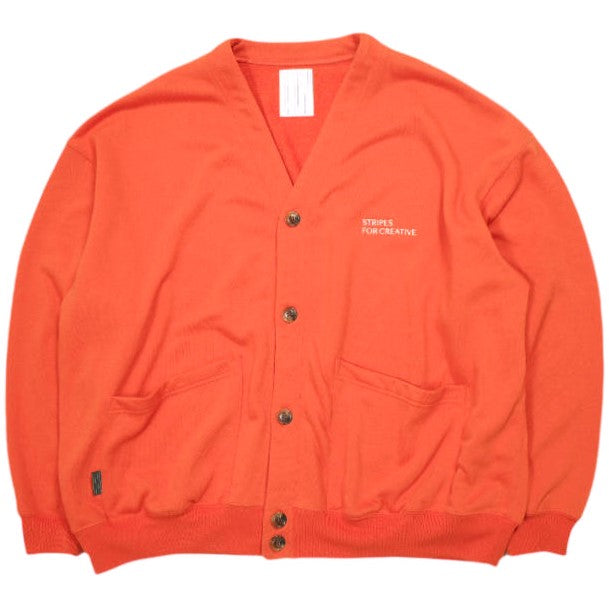 ストライプフォークリエイティブ SWEAT CARDIGAN ポリエステルカーディガン