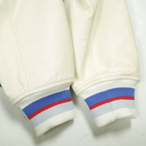 ファセッタズム×コインパーキングデリバリー×ロイヤルフラッシュ LOVE PATCH STADIUM JACKET ウール 牛革 スタジアムジャケット 限定
