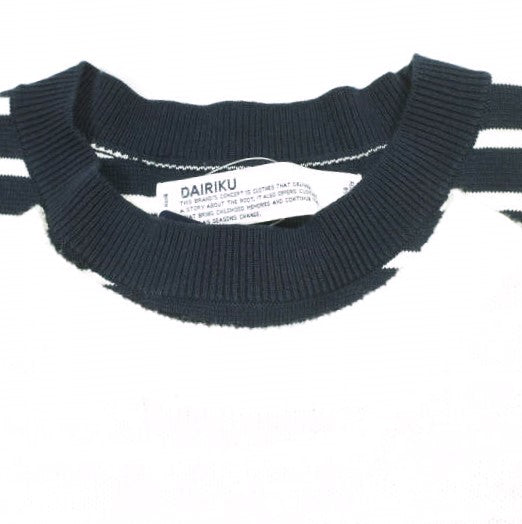 ジャストアンアイデアダイリク Docking Lettered Knit コットンセーター 限定